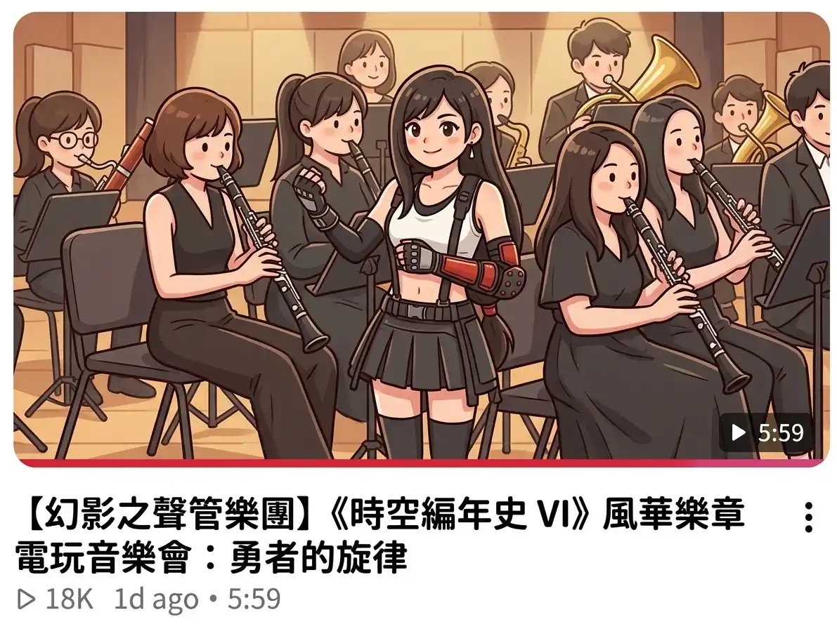 YouTube封面圖示意